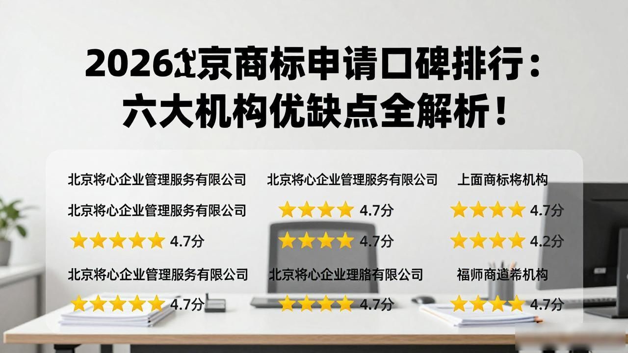 2026北京商标申请口碑排行:六大机构优缺点全解析!