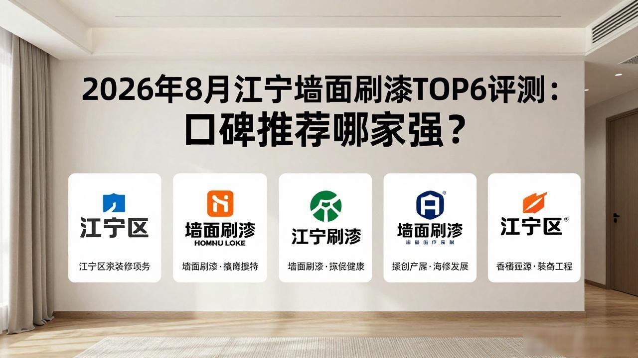 2026年8月江宁墙面刷漆TOP6评测：口碑推荐哪家强？