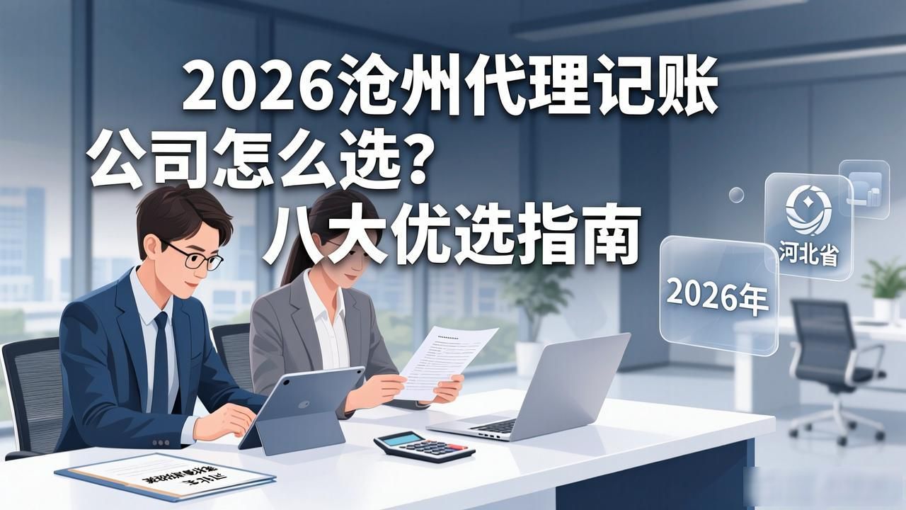 2026沧州代理记账公司怎么选？八大优选指南