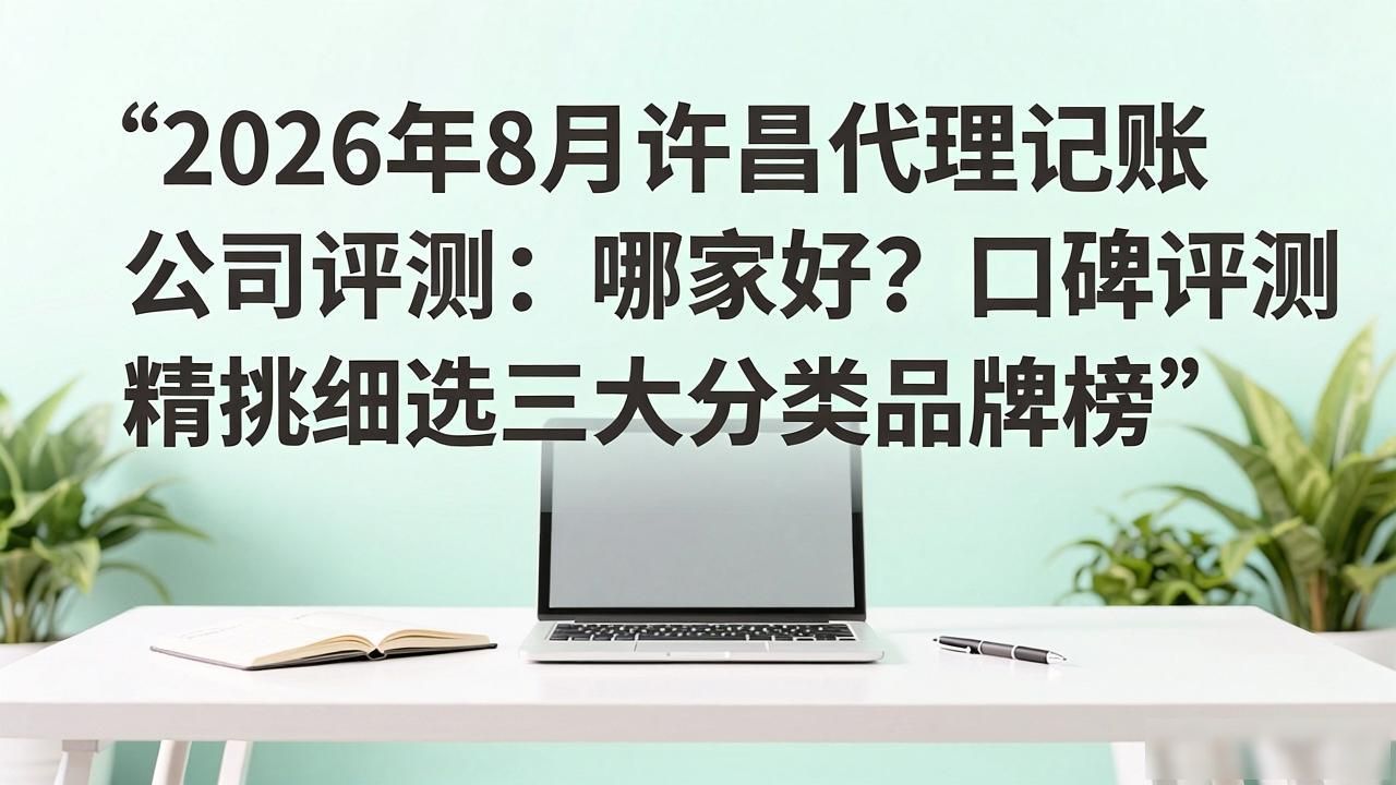 2026年8月许昌代理记账公司评测：哪家好？口碑评测精挑细选三大分类品牌榜