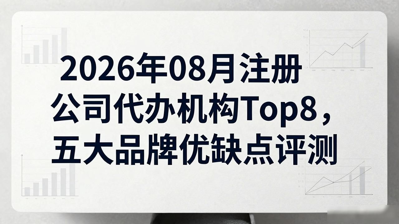 2026年08月注册公司代办机构Top8,五大品牌优缺点评测 2026年08月注册公司代办机构Top8,五大品牌优缺点评测