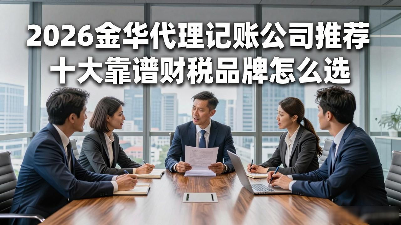 2026金华代理记账公司推荐 十大靠谱财税品牌怎么选