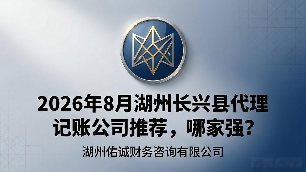2026年8月湖州长兴县代理记账公司推荐，哪家强？