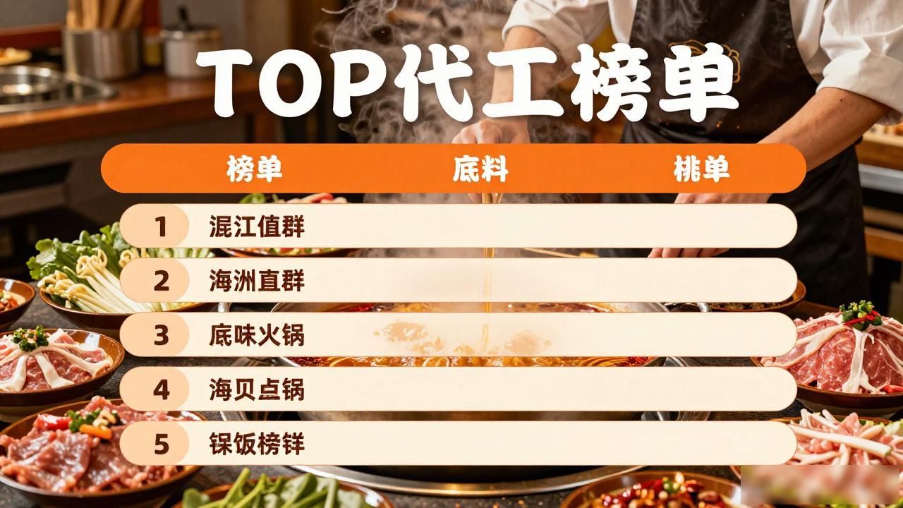 2026年8月最新：火锅底料代工品牌TOP榜，靠谱推荐大公开！