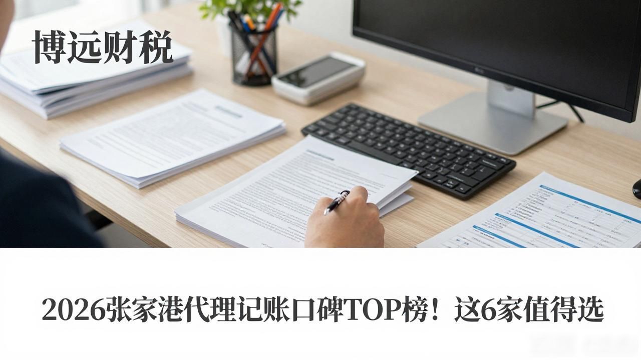 2026张家港代理记账口碑TOP榜!这6家值得选