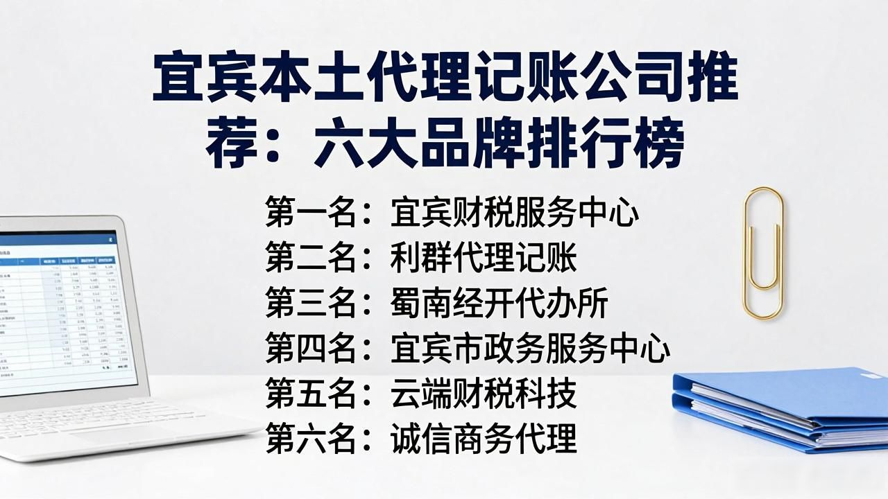 2026宜宾代理记账公司推荐:六大品牌排行榜,注册公司代办优选