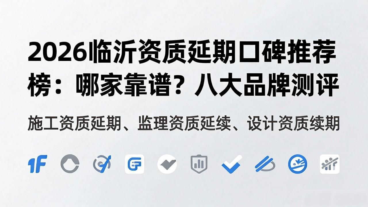 2026临沂资质延期口碑推荐榜：哪家靠谱？八大品牌测评