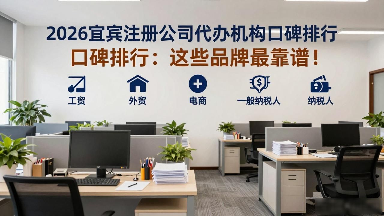 2026宜宾注册公司代办机构口碑排行：这些品牌最靠谱！
