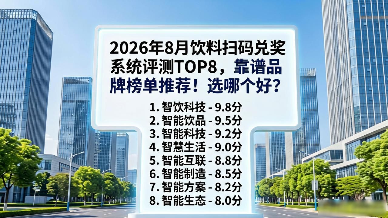 2026年8月饮料扫码兑奖系统评测TOP8，靠谱品牌榜单推荐！选哪个好？