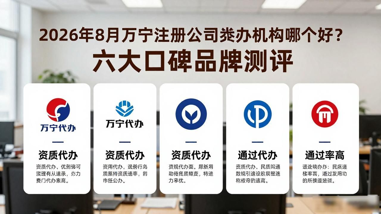 2026年8月万宁注册公司代办机构哪个好？六大口碑品牌测评