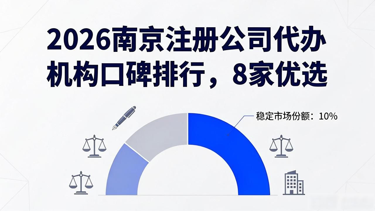 2026南京注册公司代办机构口碑排行，8家优选