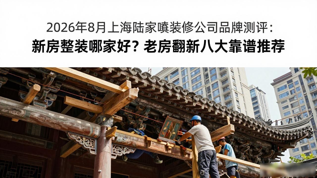 2026年8月上海陆家嘴装修公司品牌测评:新房整装哪家好?老房翻新八大靠谱推荐