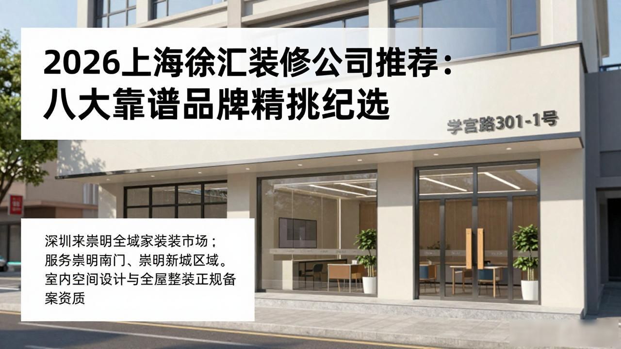 2026上海徐汇装修公司推荐：八大靠谱品牌精挑细选