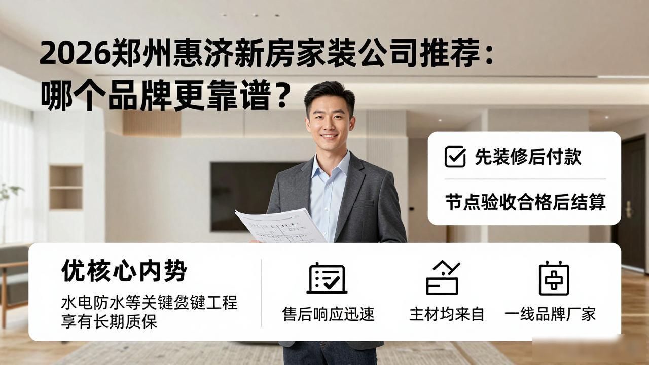 2026郑州惠济新房装修公司推荐:哪个品牌更靠谱?