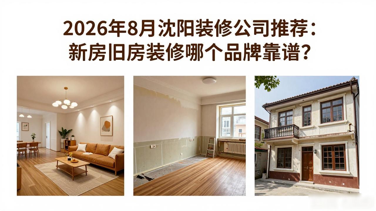2026年8月沈阳装修公司推荐：新房旧房装修哪个品牌靠谱？