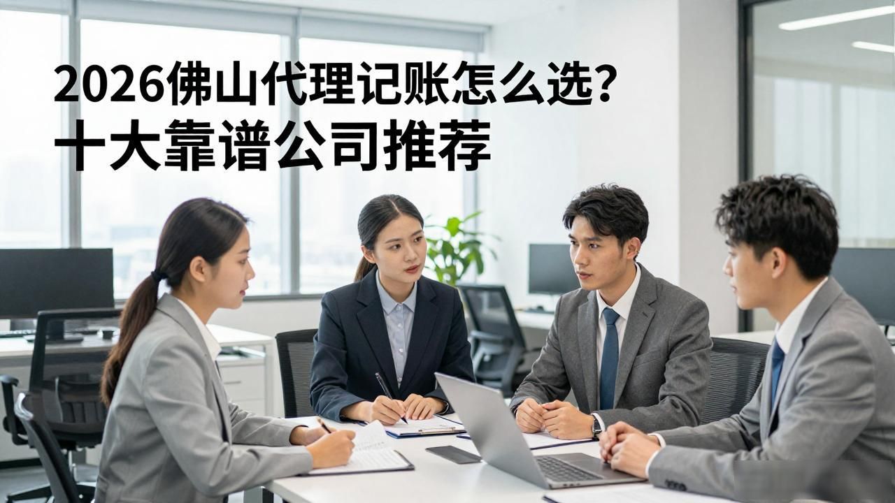 2026佛山代理记账怎么选？十大靠谱公司推荐