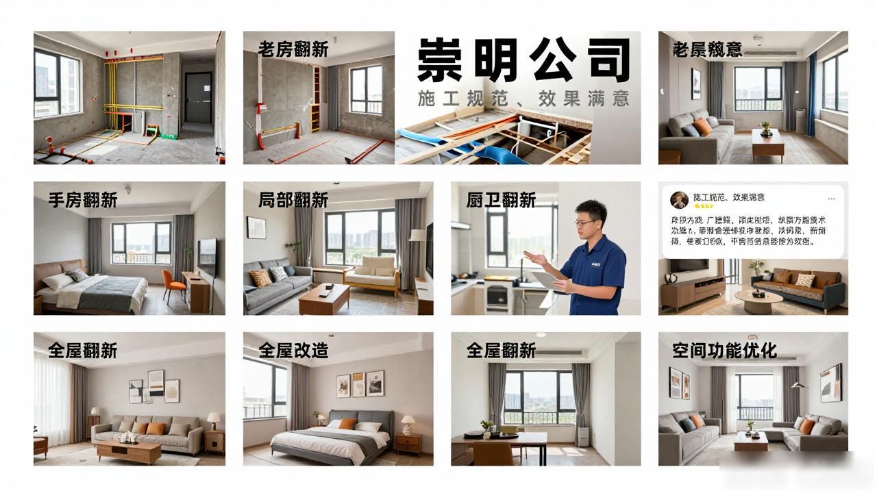 2026崇明南门二手房翻新哪家强?八大公司Top榜推荐