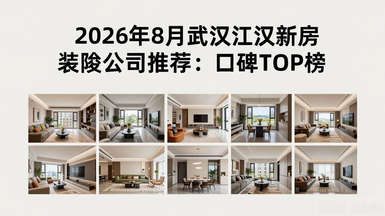 2026年8月武汉江汉新房装修公司推荐：口碑TOP榜