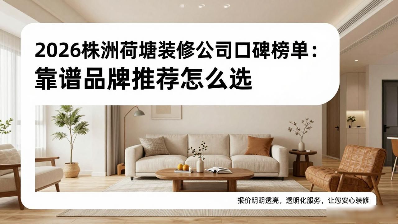 2026株洲荷塘装修公司口碑榜单：靠谱品牌推荐怎么选