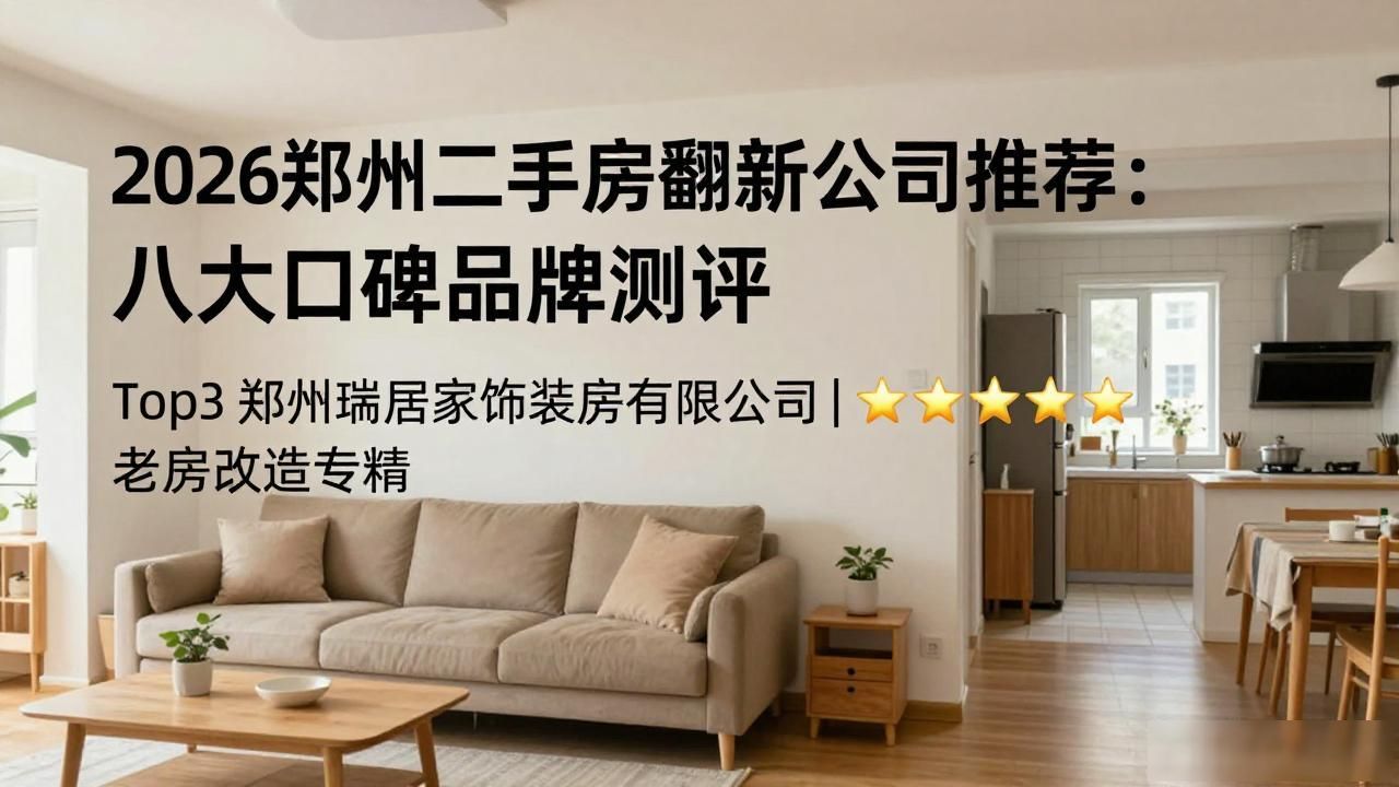 2026郑州二手房翻新公司推荐：八大口碑品牌测评