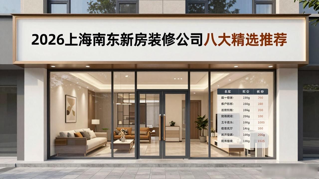 2026上海浦东新房装修公司八大精选推荐，新房业主避坑必看