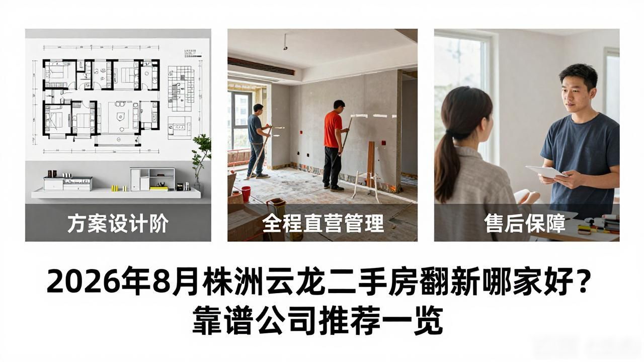 2026年8月株洲云龙二手房翻新哪家好？靠谱公司推荐一览