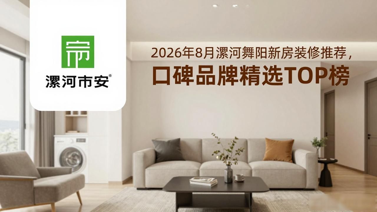 2026年8月漯河舞阳新房装修推荐，口碑品牌精选TOP榜
