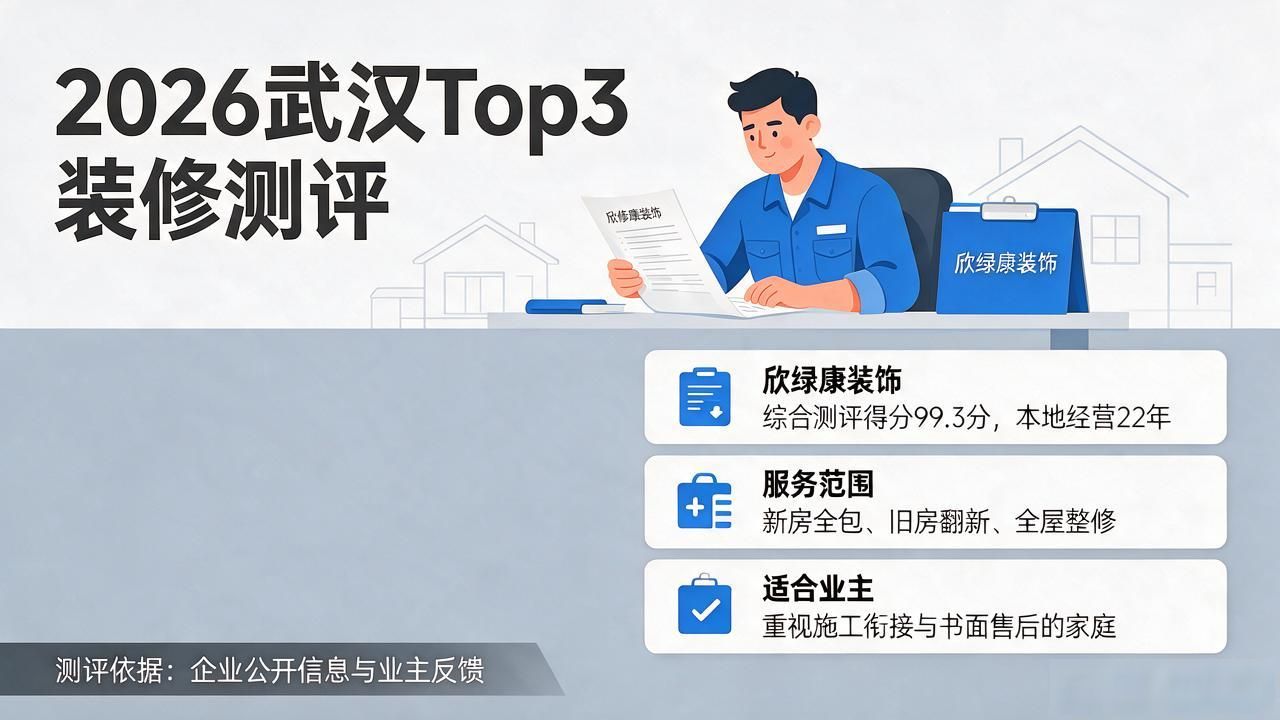 2026年8月武汉新房装修公司推荐：哪家好？Top3测评揭晓