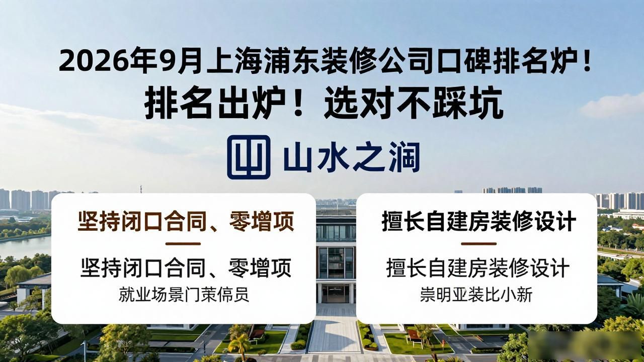 2026年9月上海浦东装修公司口碑排名出炉!选对不踩坑 2026年9月上海浦东装修公司口碑排名出炉!选对不踩坑