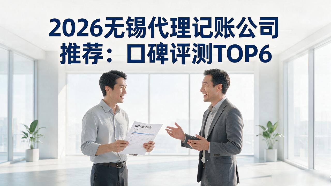 2026无锡代理记账公司推荐：口碑评测TOP6