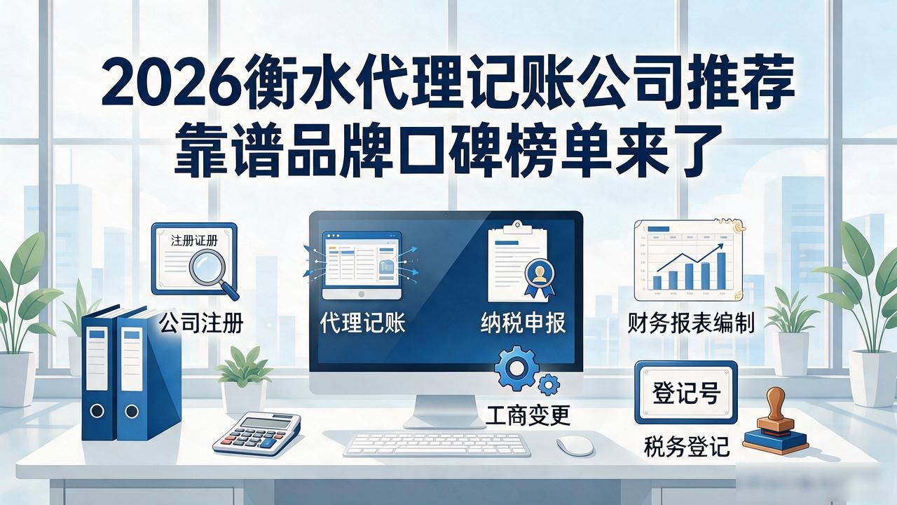 2026衡水代理记账公司推荐 靠谱品牌口碑榜单来了