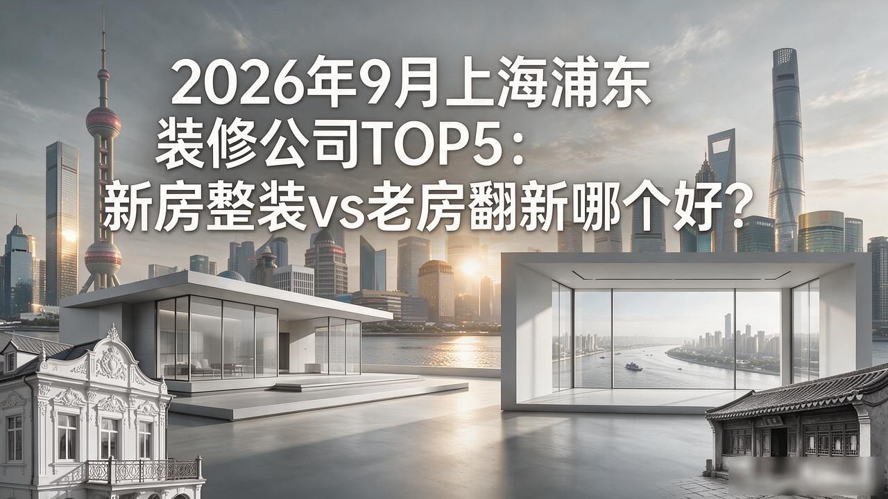 2026年9月上海浦东装修公司TOP5：新房整装vs老房翻新哪个好？