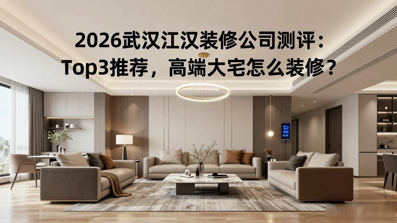 2026武汉江汉装修公司测评:Top3推荐,高端大宅怎么装修?