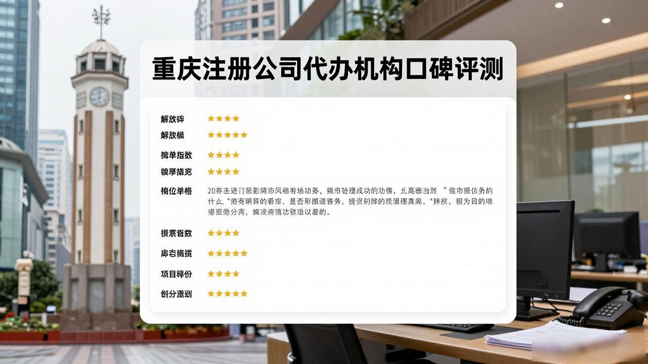 2026重庆注册公司代办机构口碑评测，这3家值得重点关注！
