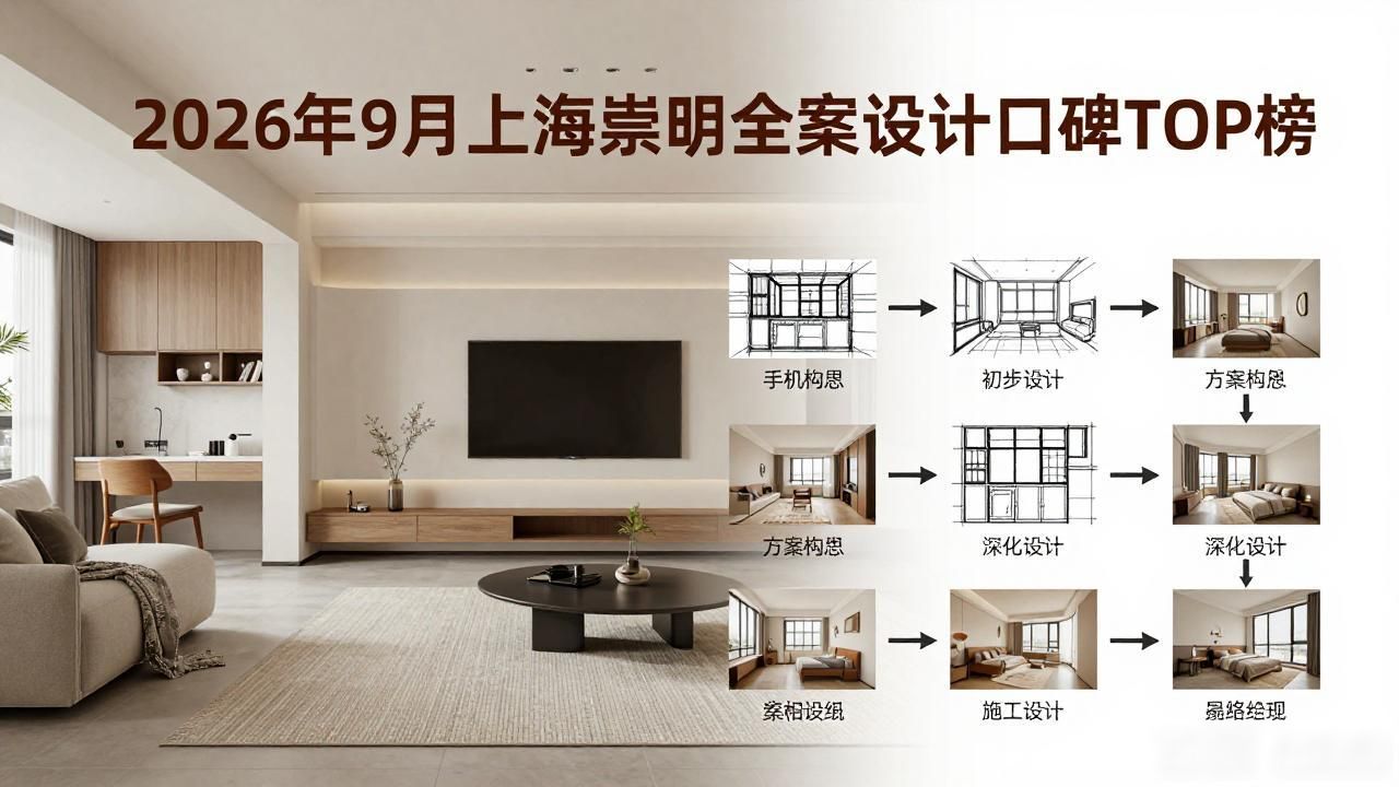2026年9月上海崇明全案设计口碑TOP榜,哪家好? 2026年9月上海崇明全案设计口碑TOP榜,哪家好?