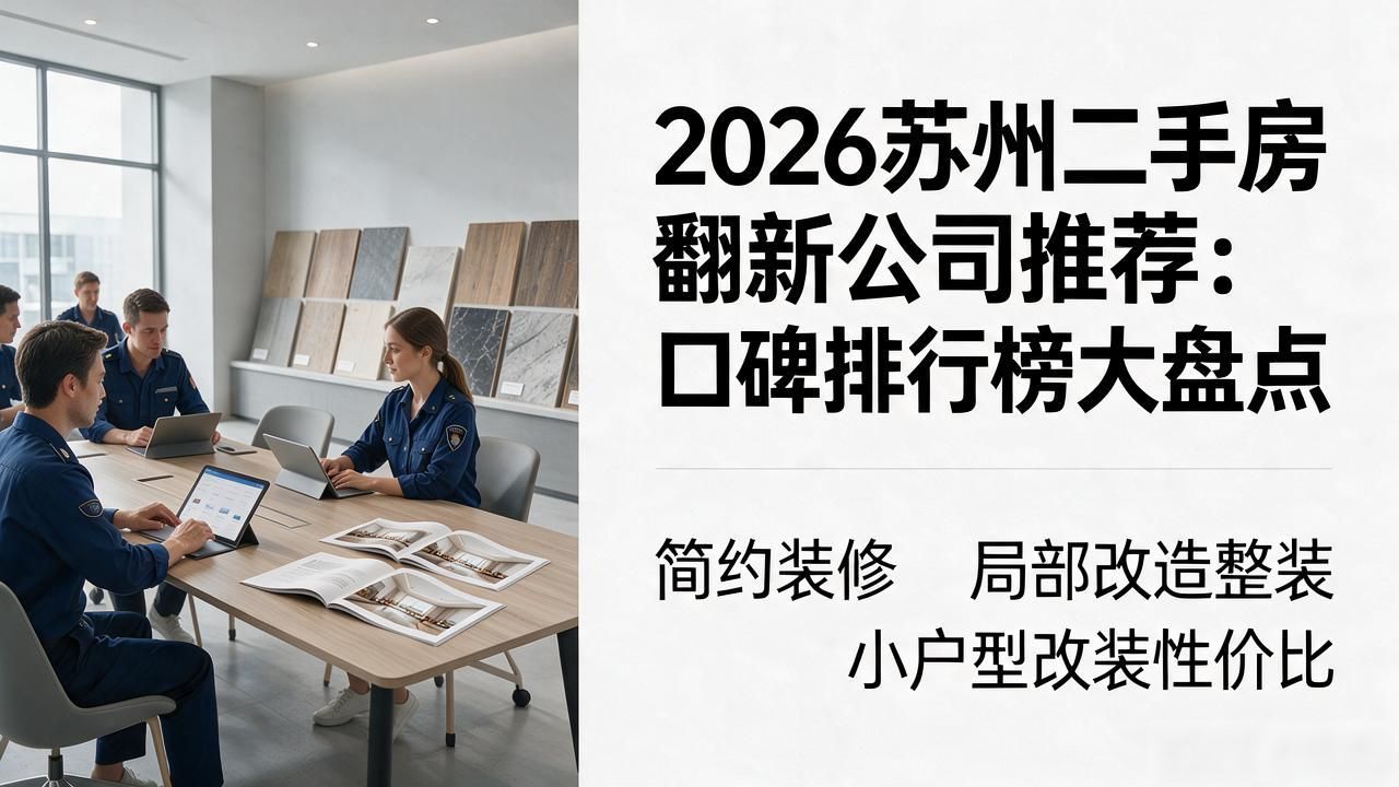 2026苏州二手房翻新公司推荐：口碑排行榜大盘点