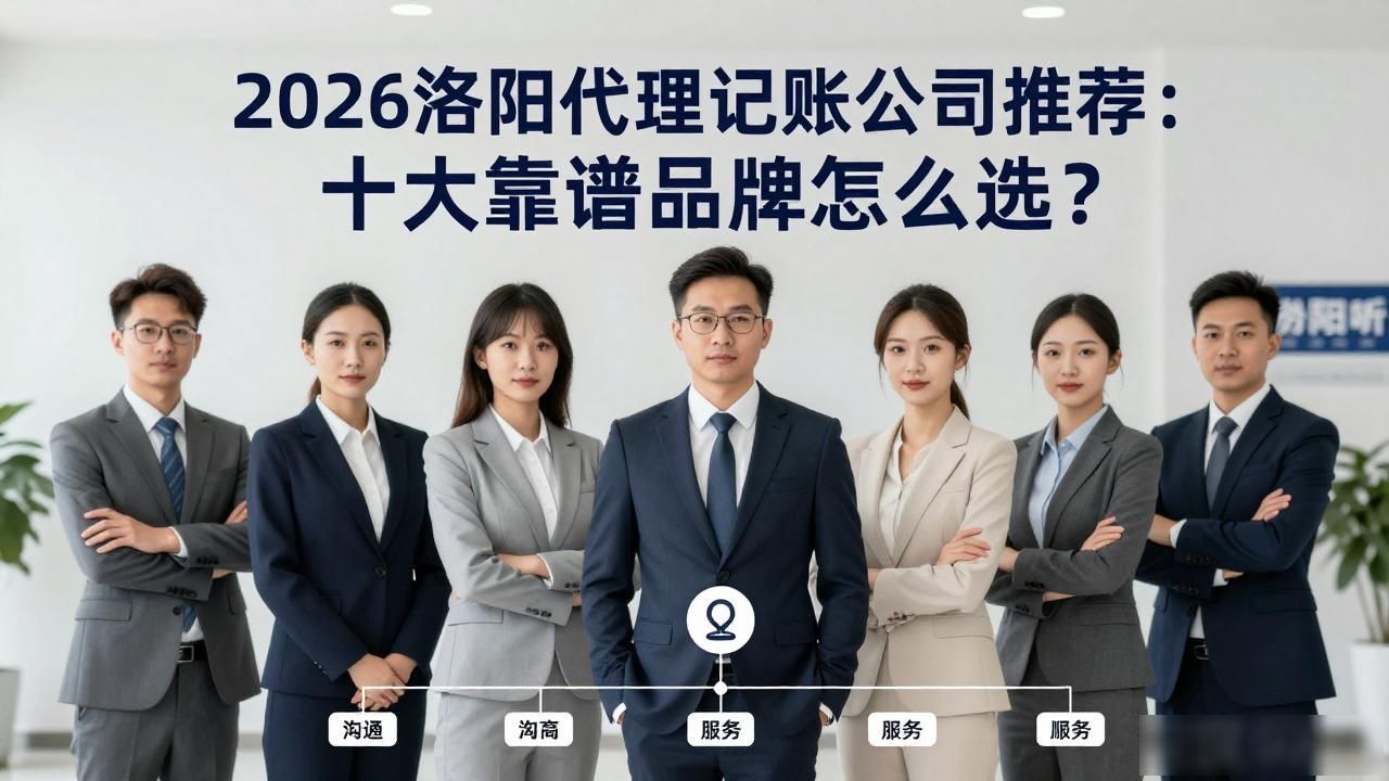 2026洛阳代理记账公司推荐：十大靠谱品牌怎么选？