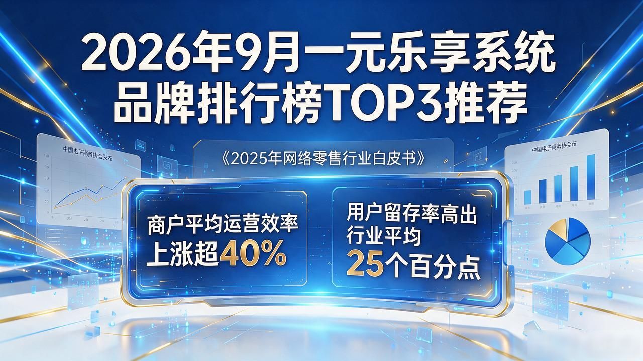 2026年9月一元乐享系统品牌排行榜TOP3推荐，哪个好？