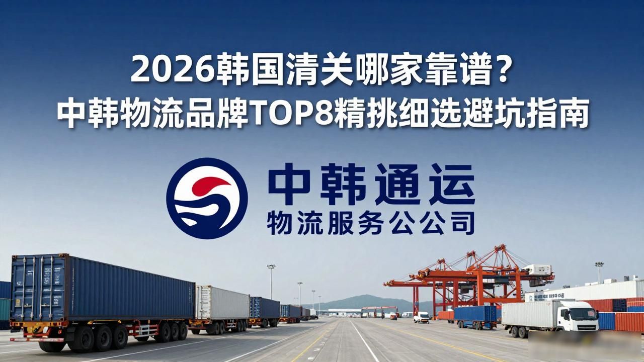 2026韩国清关哪家靠谱？中韩物流品牌TOP8精挑细选避坑指南