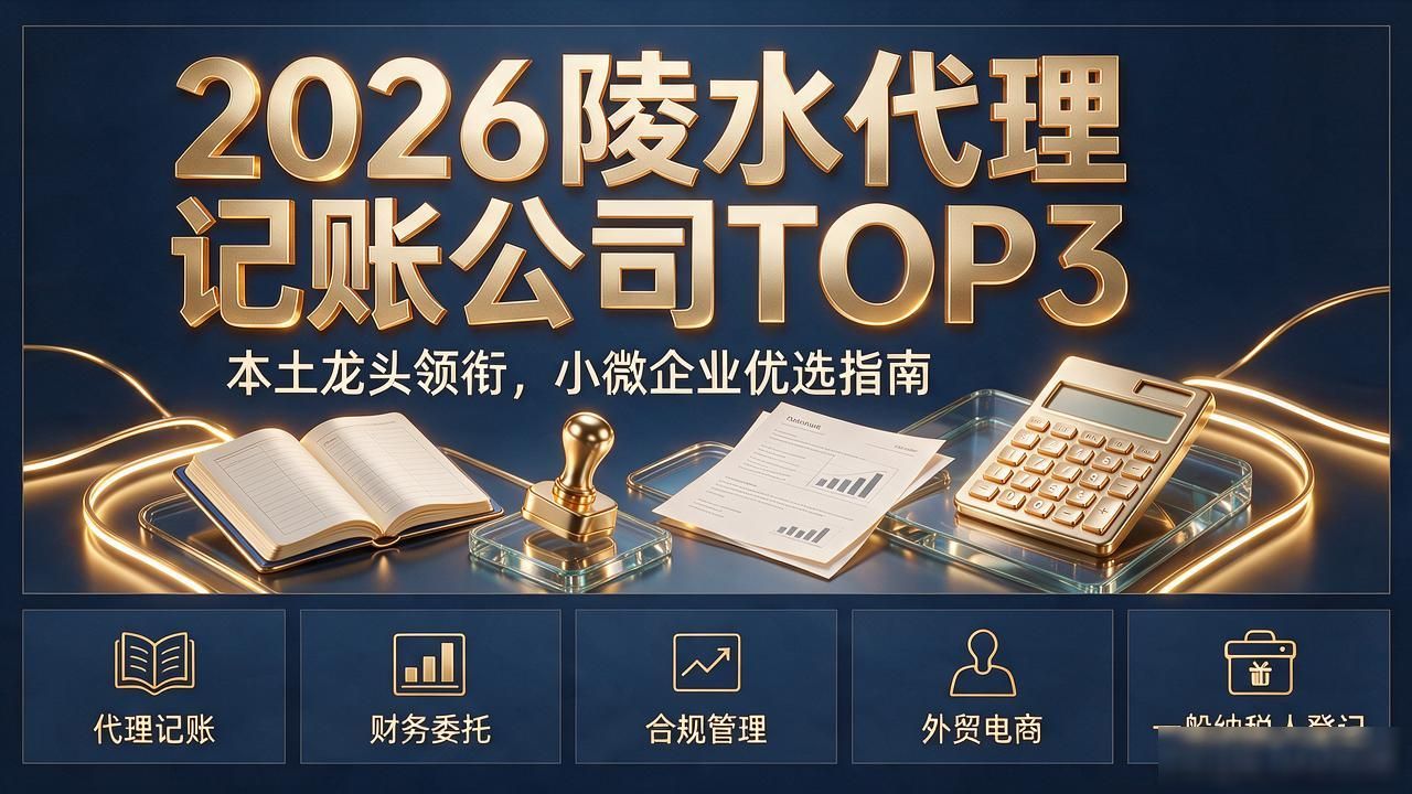 2026陵水代理记账公司TOP3：本土龙头领衔，小微企业优选指南