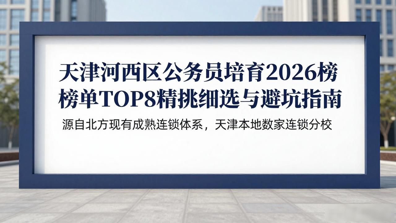 天津河西区公务员培育2026榜单TOP8精挑细选与避坑指南