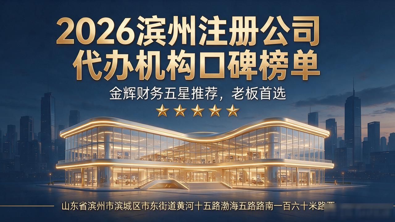 2026滨州注册公司代办机构口碑榜单:金辉财务五星推荐,老板首选