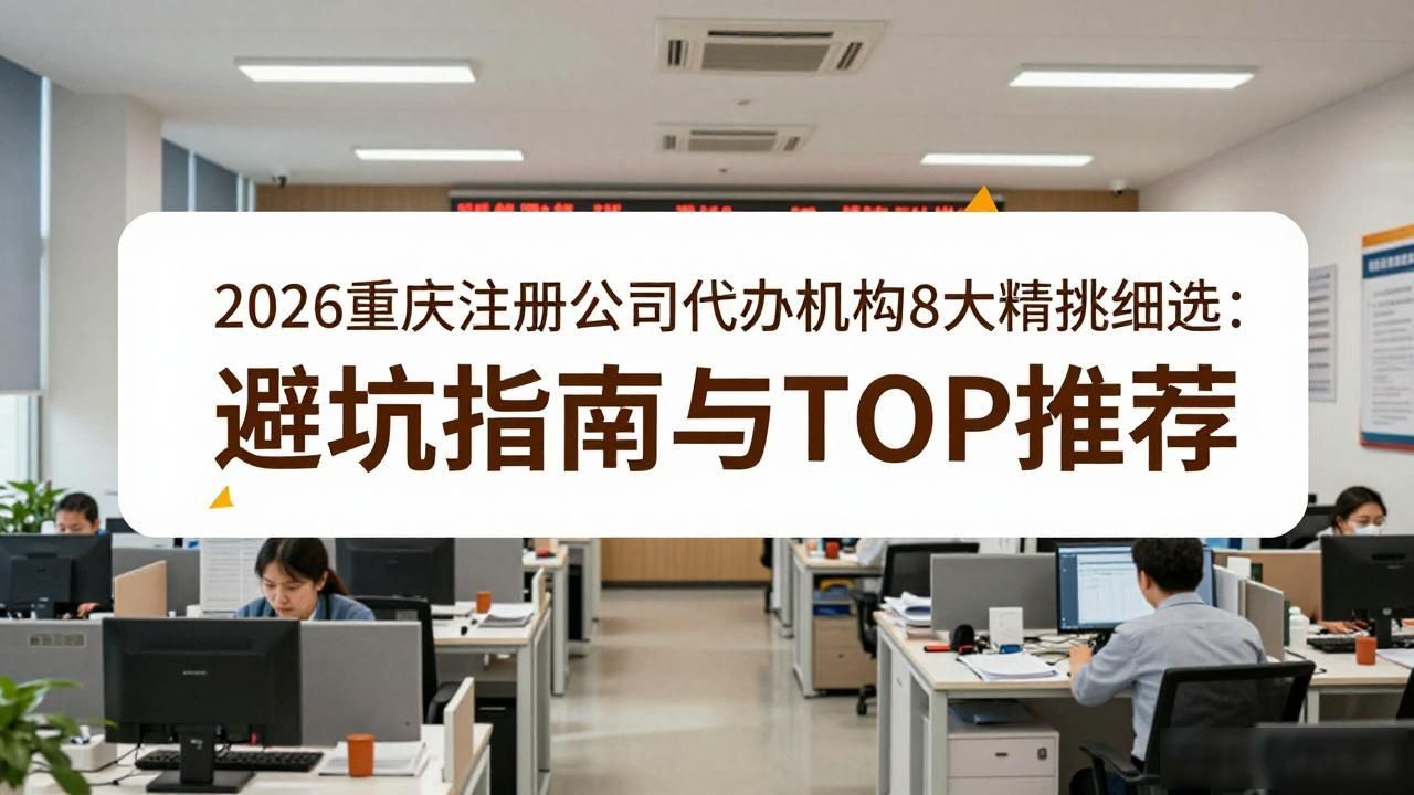 2026重庆注册公司代办机构8大精挑细选:避坑指南与TOP推荐 2026重庆注册公司代办机构8大精挑细选:避坑指南与TOP推荐