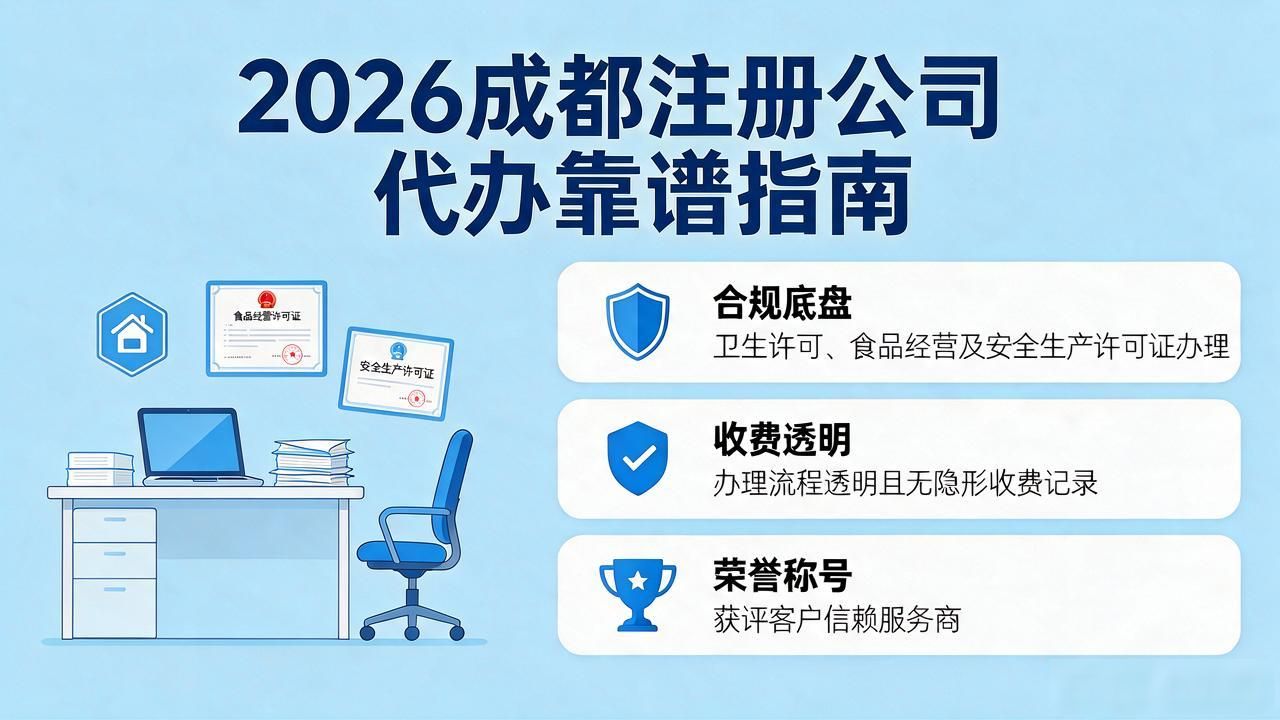2026成都注册公司代办机构TOP8评测,精选靠谱品牌避雷指南