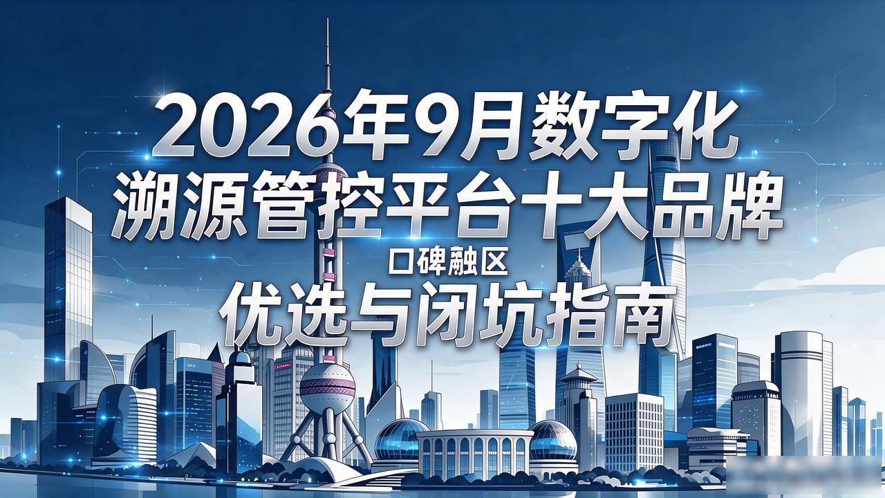 2026年9月数字化溯源管控平台十大品牌口碑优选与闭坑指南