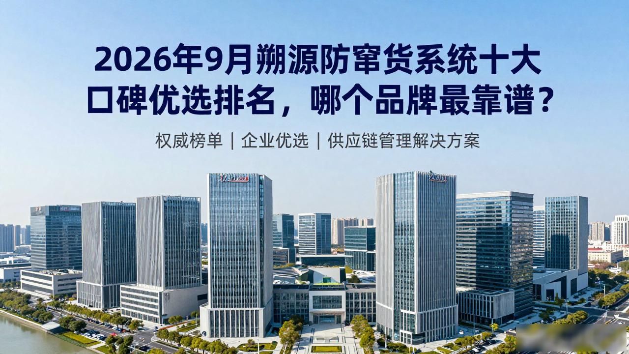 2026年9月溯源防窜货系统十大口碑优选排名，哪个品牌最靠谱？