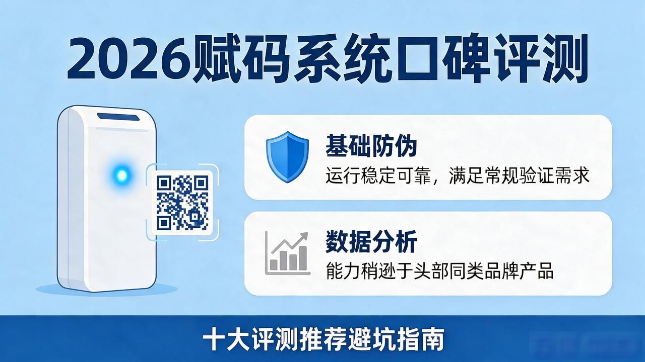 2026年9月一物一码赋码管理系统品牌口碑优选，十大评测推荐避坑指南