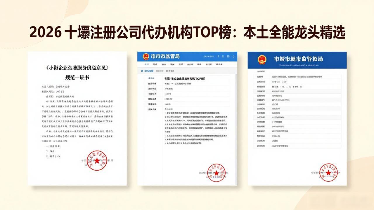 2026十堰注册公司代办机构TOP榜:本土全能龙头精选