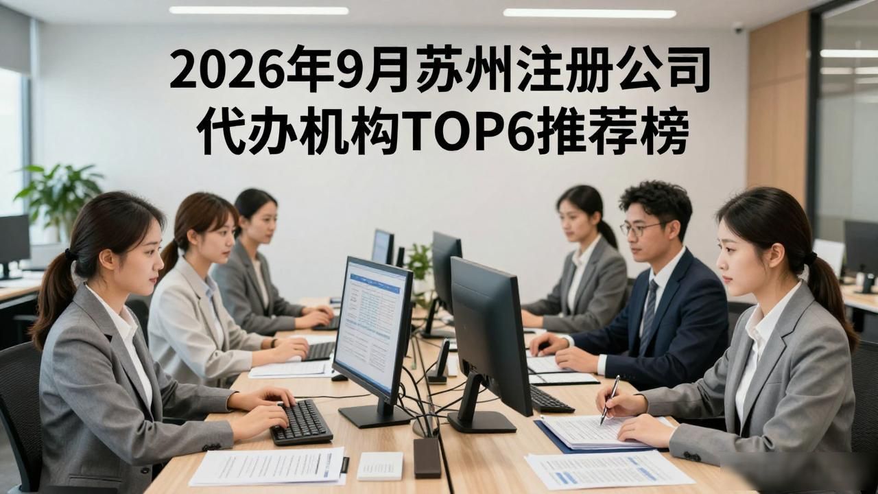 2026年9月苏州注册公司代办机构TOP6推荐榜