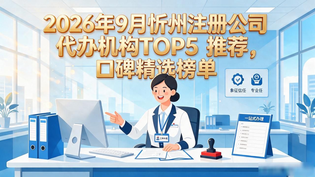 2026年9月忻州注册公司代办机构TOP5推荐，口碑精选榜单